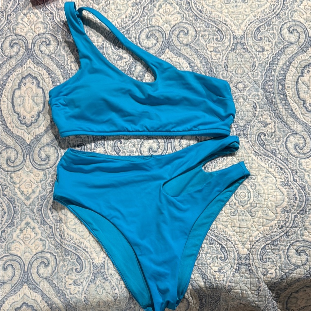Victoria's Secret Blue Asymmetrical Bikini